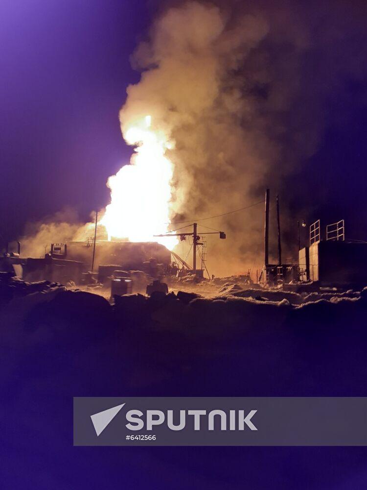 Russia Oil Well Fire
