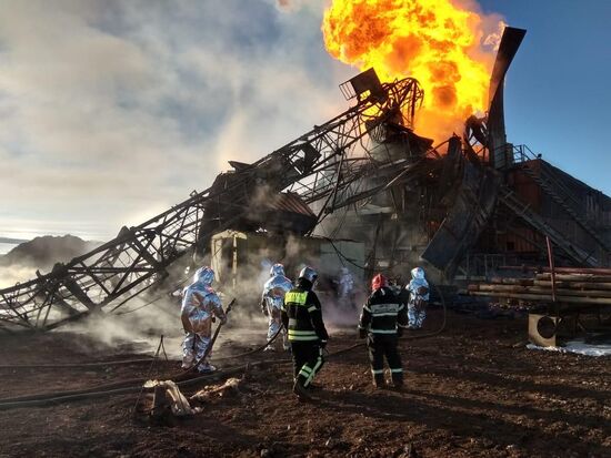 Russia Oil Well Fire