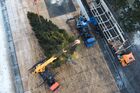 A ceremony to cut down a 96-year-old fir tree that will be put up at the Moscow Kremlin's Cathedral Square this New Year and Christmas, in the woods of the Naro-Fominsk District, outside Moscow, Russia. The 25-meter high tree will be delivered to Moscow on December 11. Location: Russia, Moscow region. Author: Alexey Maishev/Sputnik. Russia New Year Preparations