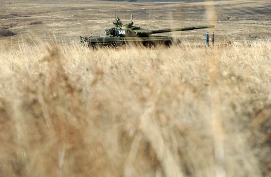 Russia Army Games Tank Biathlon Qualification
