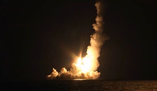 Russia Bulava Missile Launch