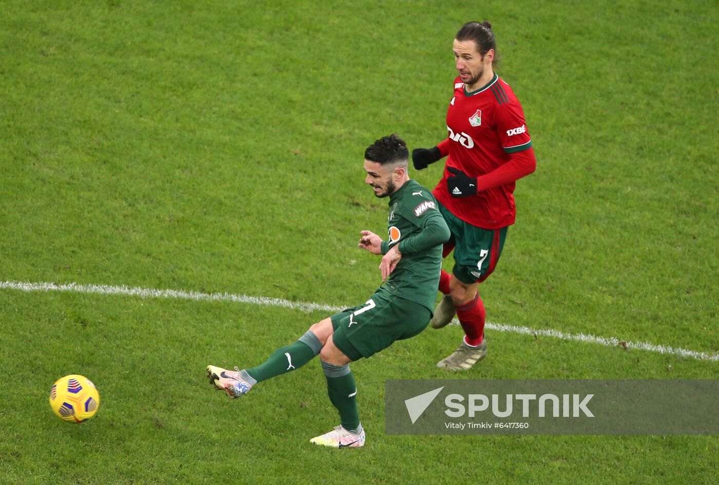 Russia Soccer Premier-League Krasnodar -Lokomotiv