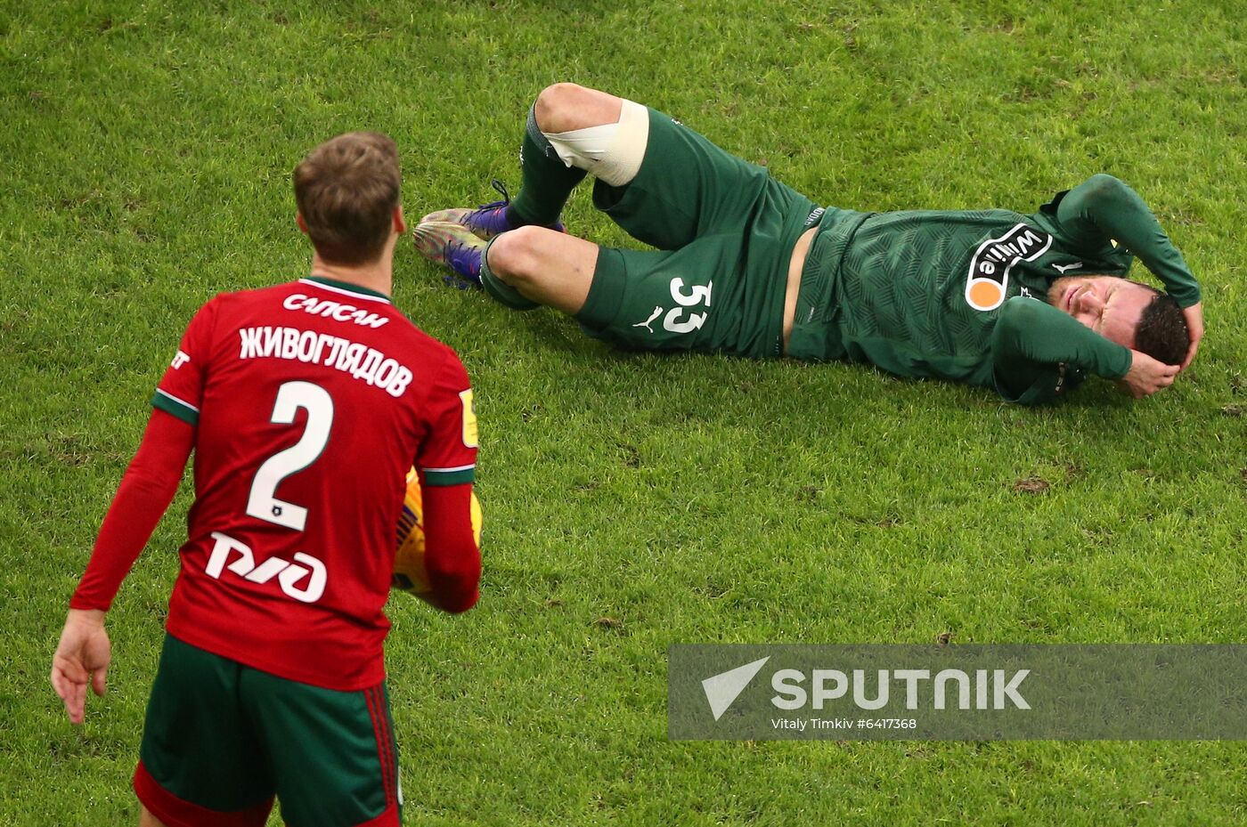 Russia Soccer Premier-League Krasnodar -Lokomotiv