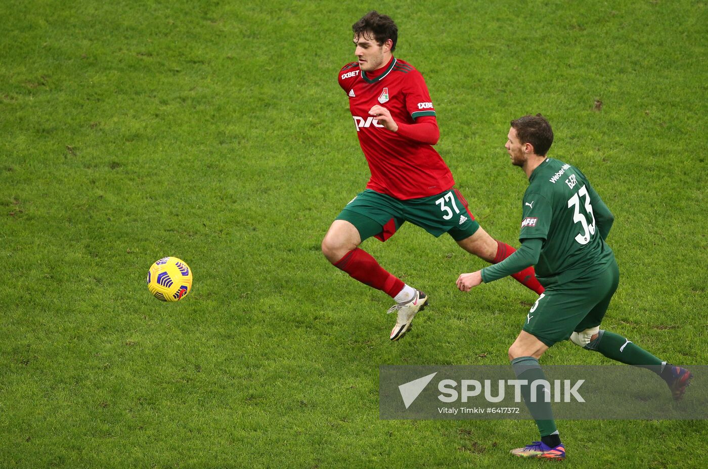 Russia Soccer Premier-League Krasnodar -Lokomotiv