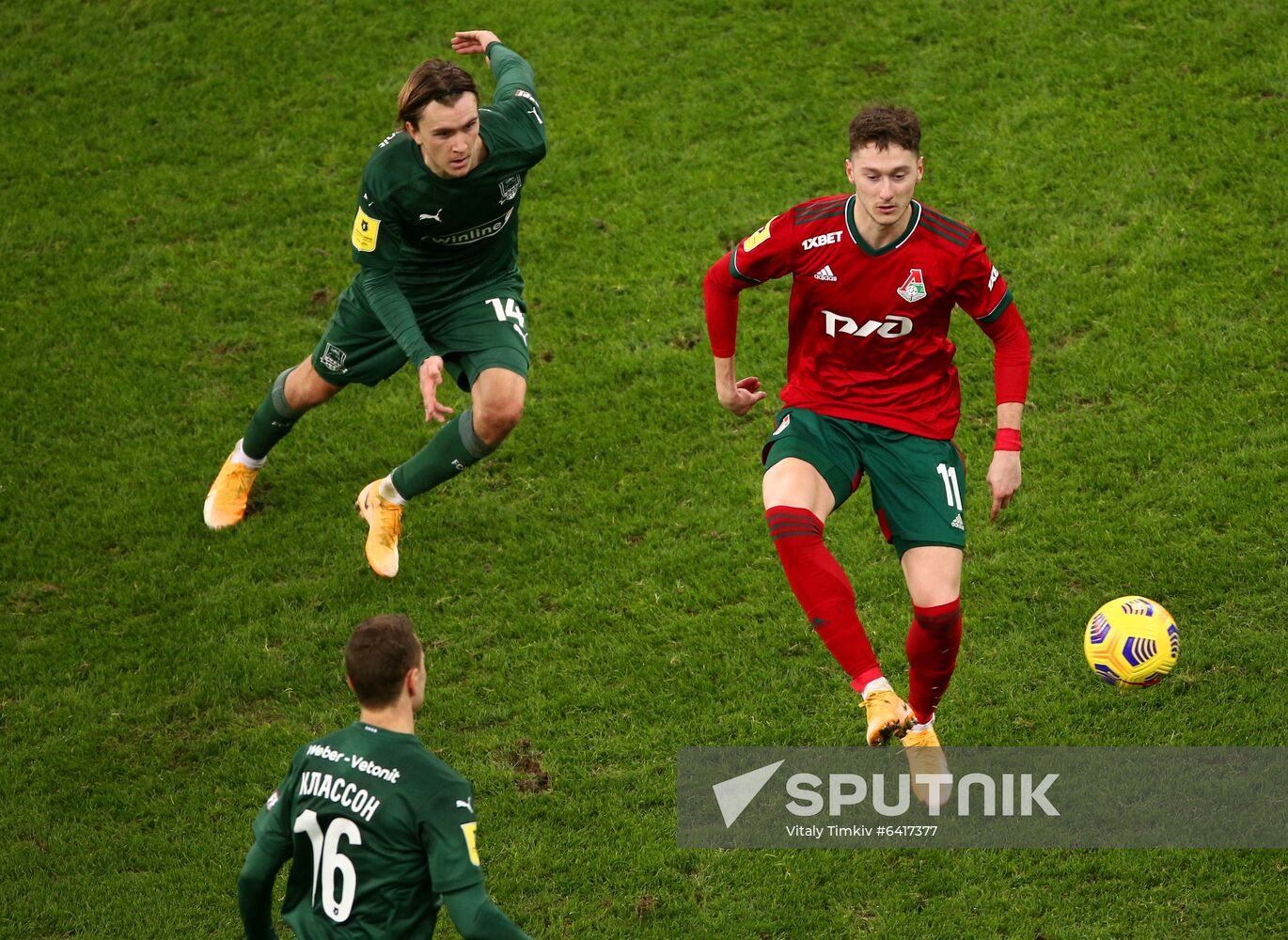 Russia Soccer Premier-League Krasnodar -Lokomotiv