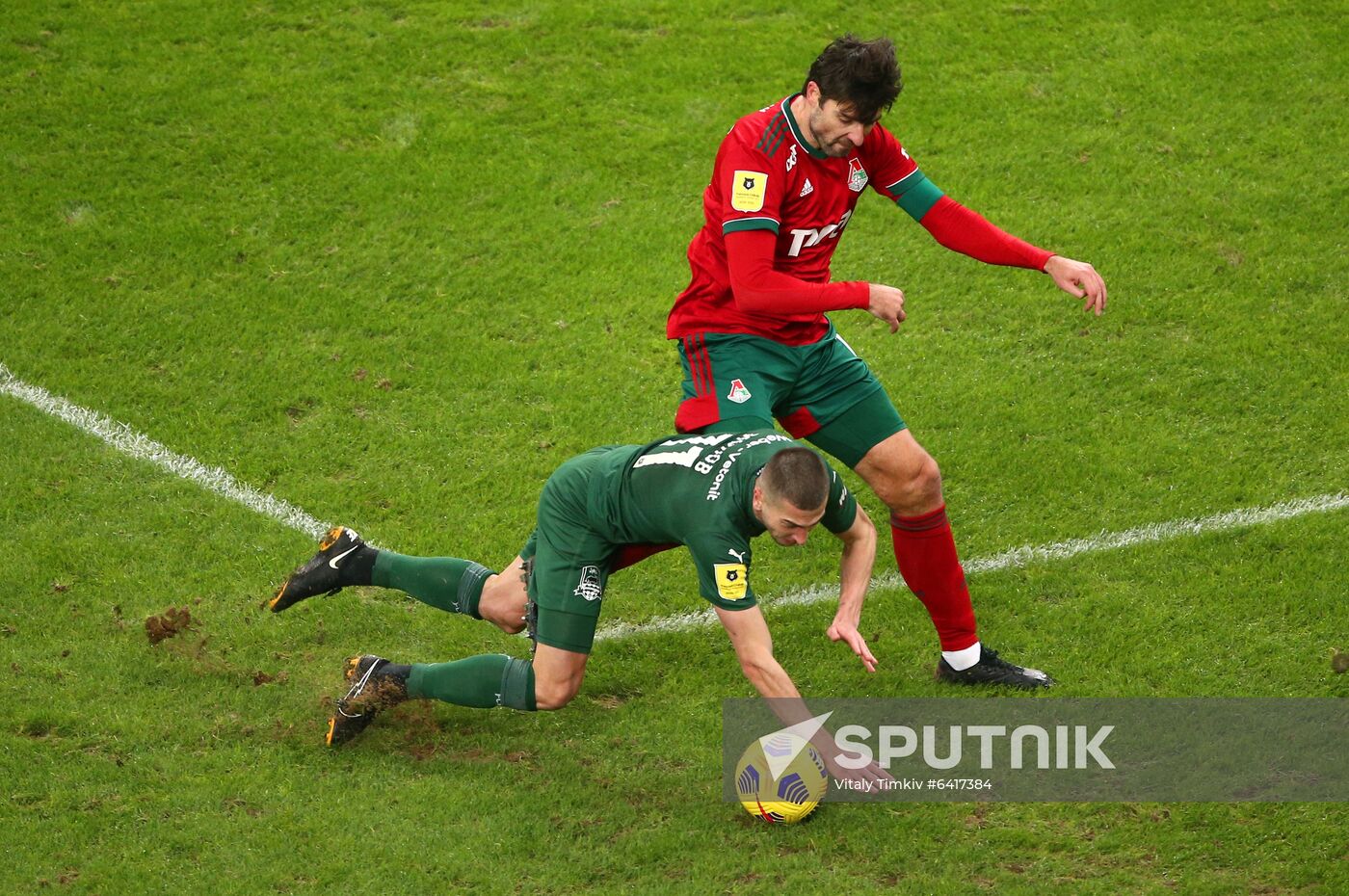 Russia Soccer Premier-League Krasnodar -Lokomotiv