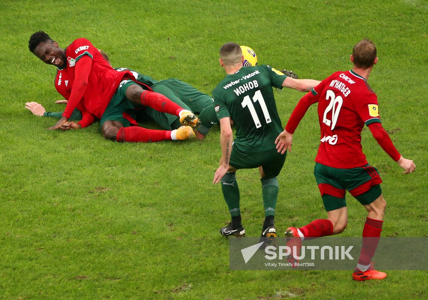 Russia Soccer Premier-League Krasnodar -Lokomotiv