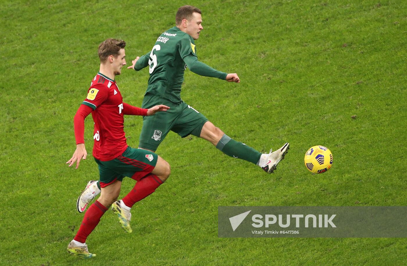 Russia Soccer Premier-League Krasnodar -Lokomotiv