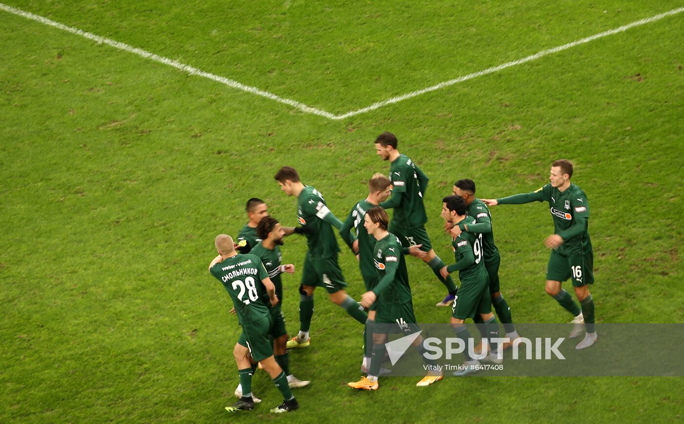 Russia Soccer Premier-League Krasnodar -Lokomotiv