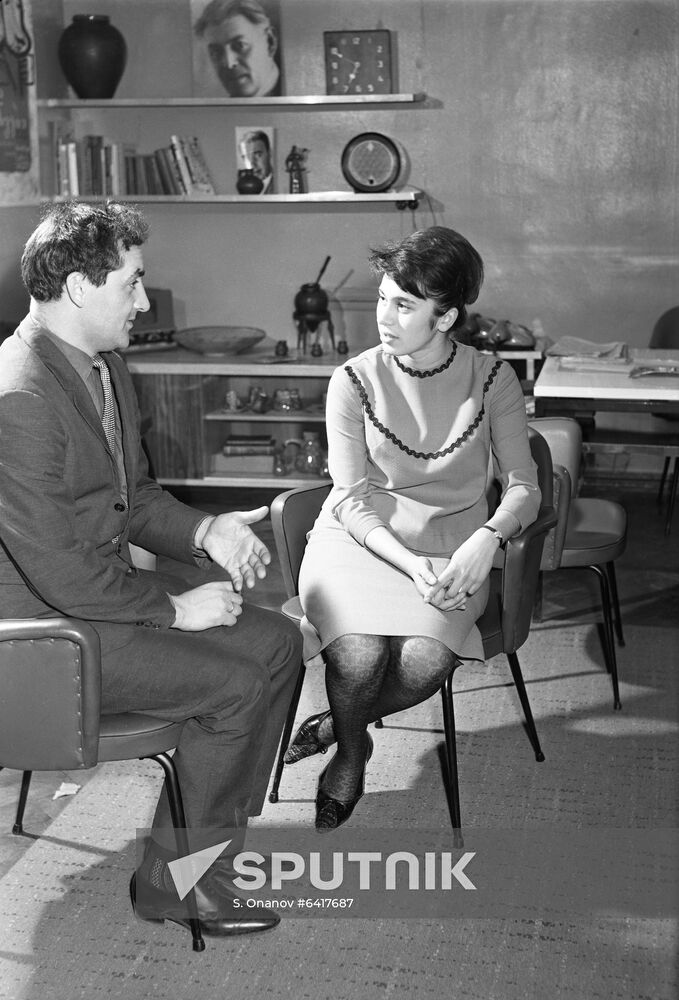 Chess players Leonid Shteini and Nana Alexandria