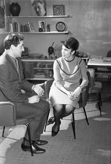 Chess players Leonid Shteini and Nana Alexandria