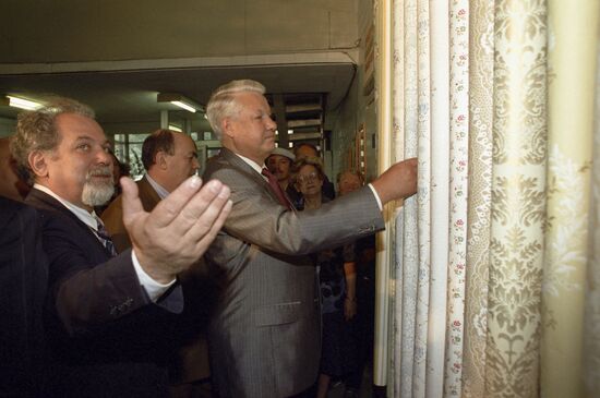 Russian President Boris Yeltsin