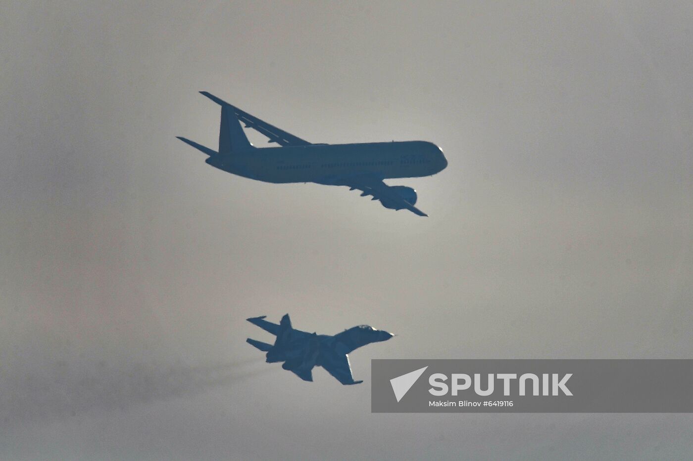 Russia PD-14 Aircraft Engine Flight