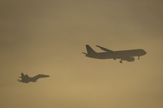 Russia PD-14 Aircraft Engine Flight