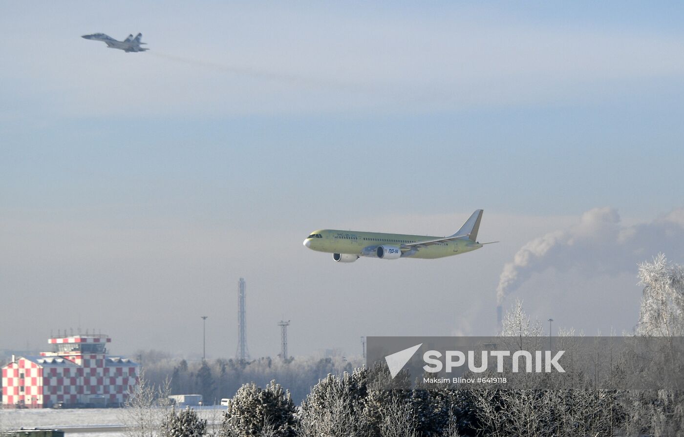 Russia PD-14 Aircraft Engine Flight
