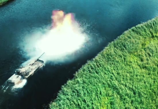 Russia First Floating Tank