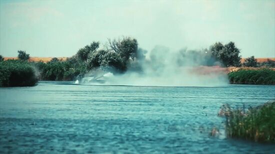 Russia First Floating Tank