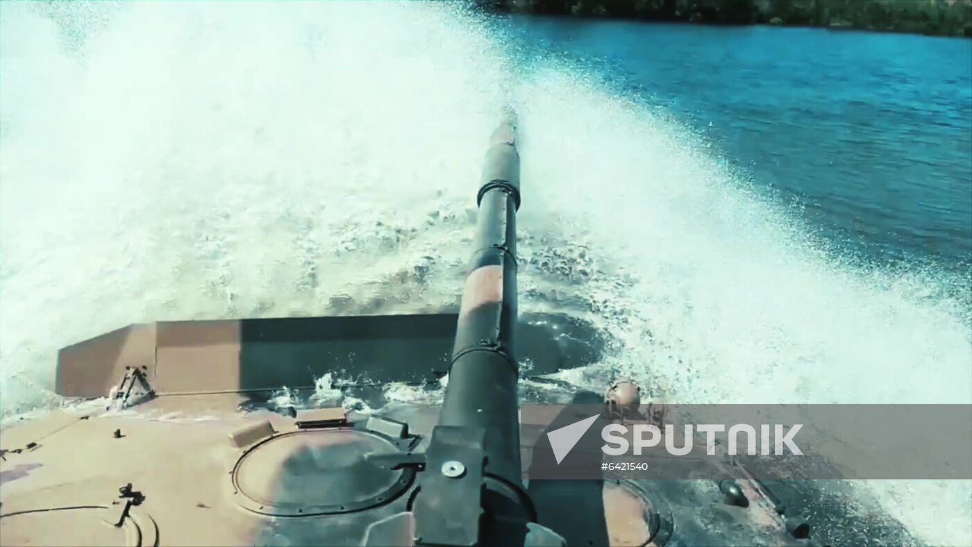 Russia First Floating Tank