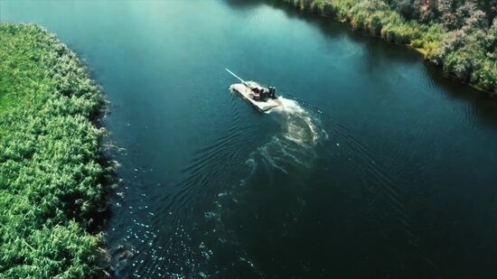 Russia First Floating Tank