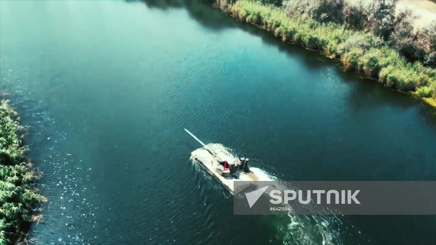 Russia First Floating Tank