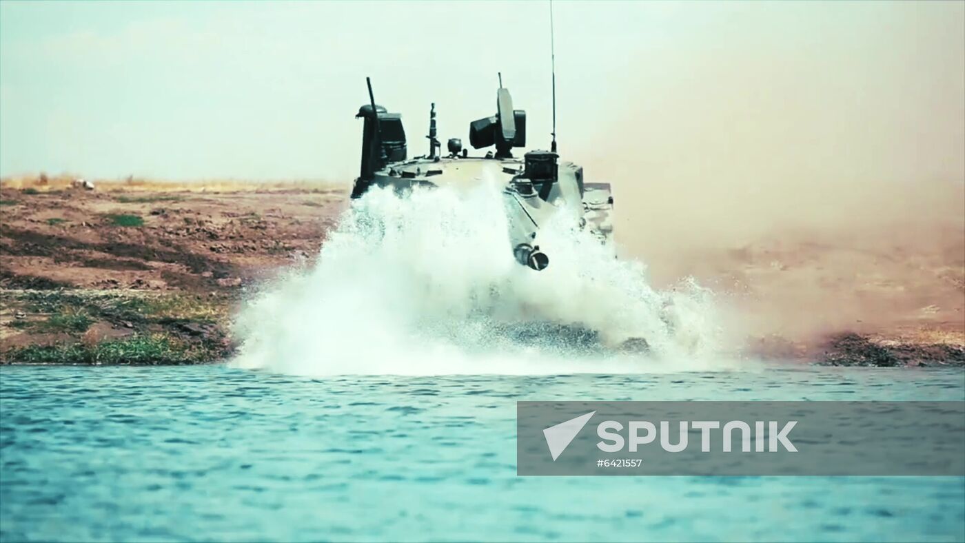 Russia First Floating Tank