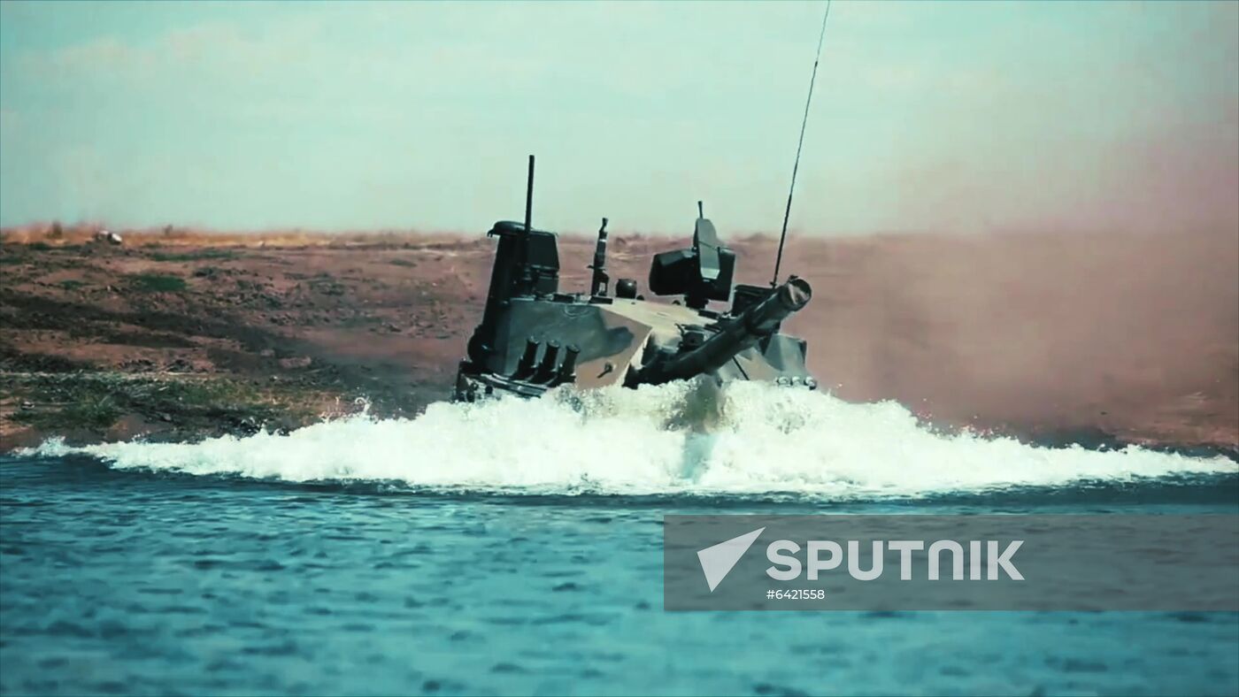 Russia First Floating Tank