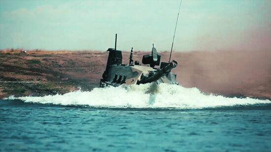 Russia First Floating Tank