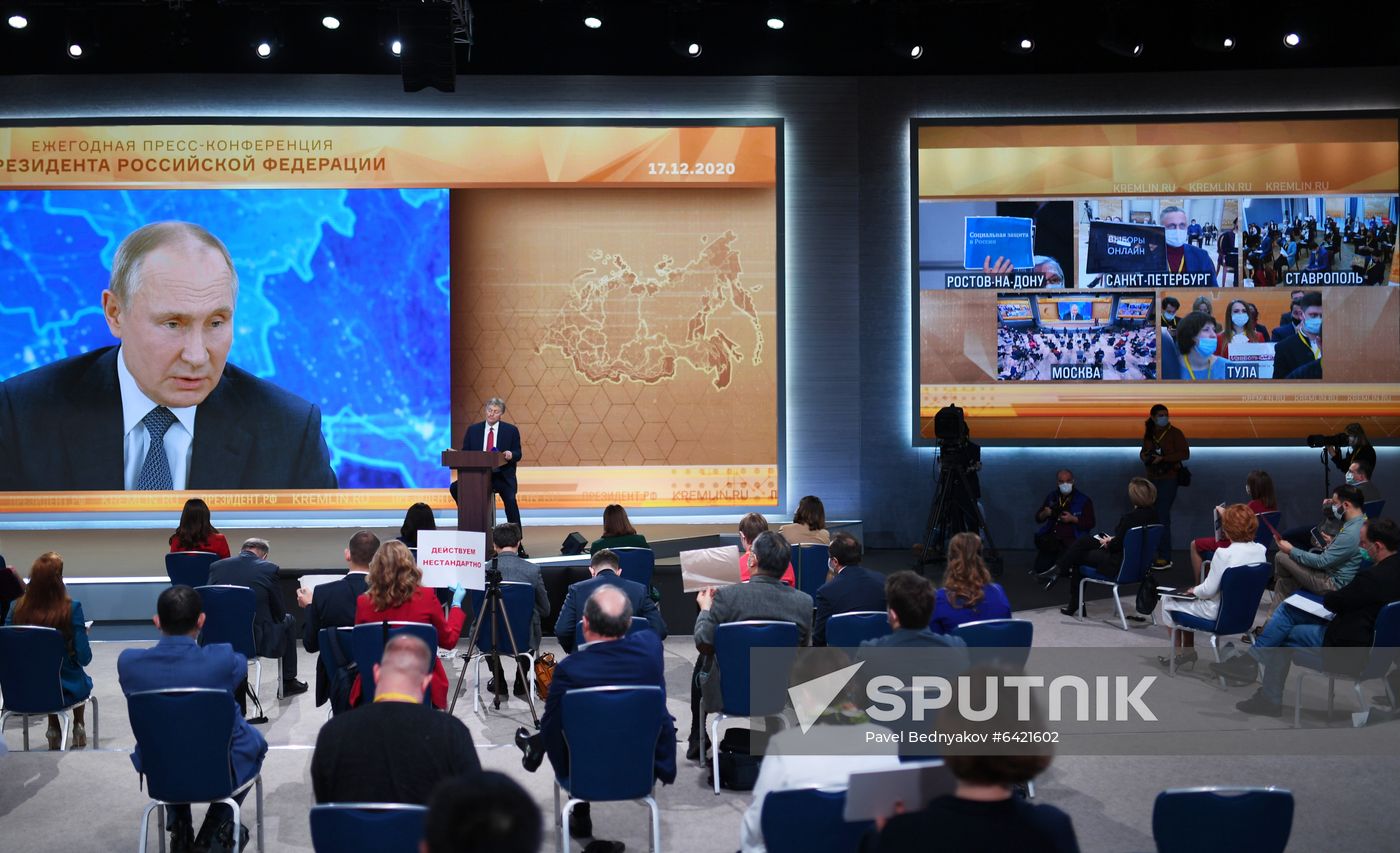 Russia Putin News Conference