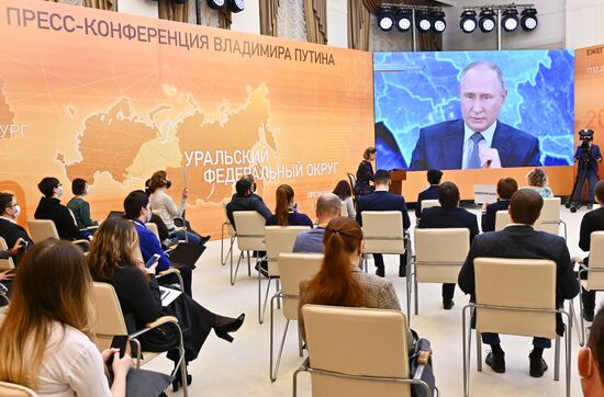 Russia Putin News Conference