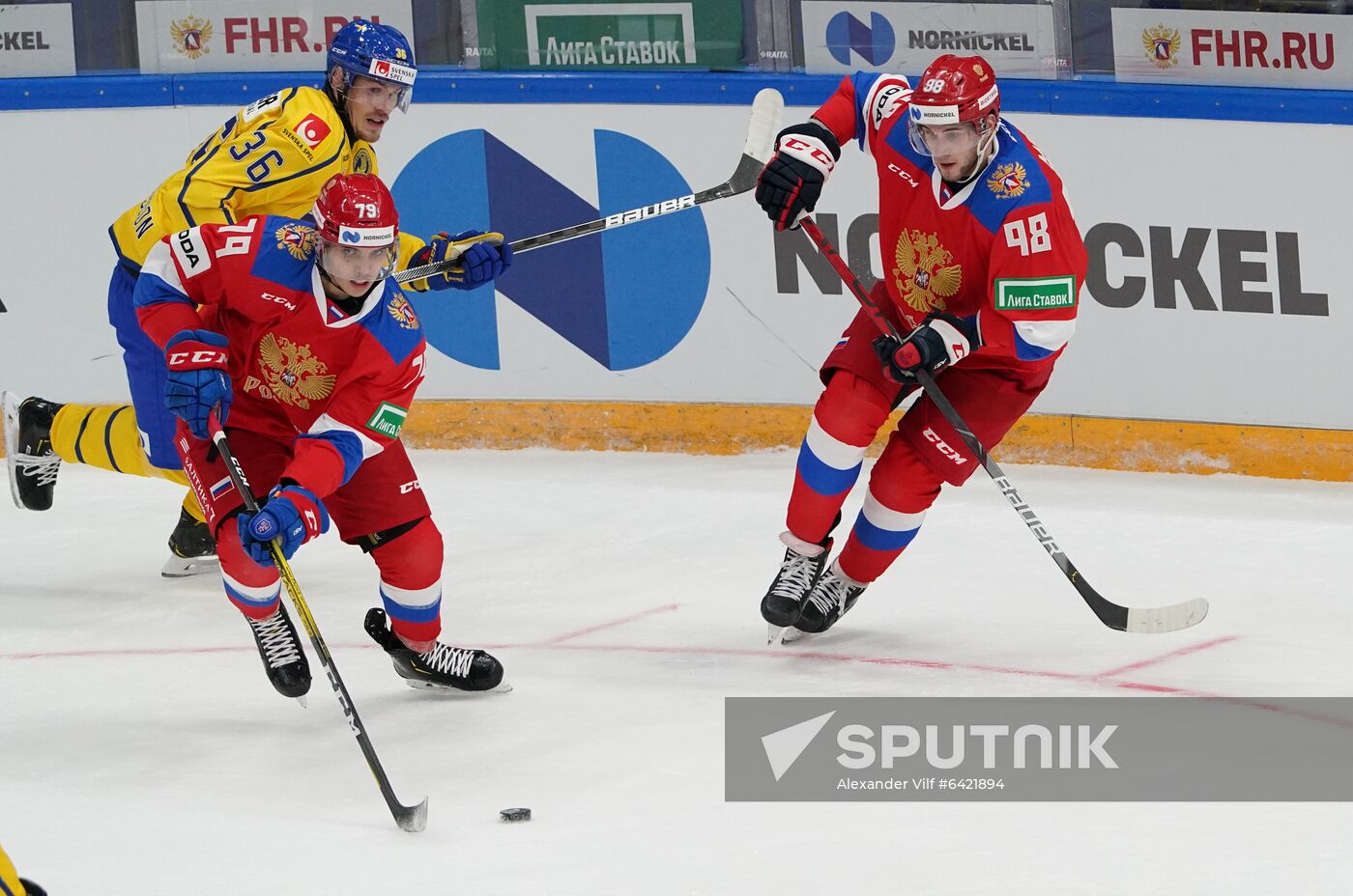 Russia Ice Hockey Channel One Cup Sweden - Russia