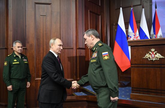 Russia Putin Defence Ministry Board