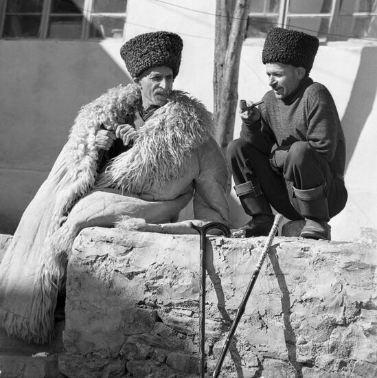 Residents of Tsakhkadzor village in Armenia