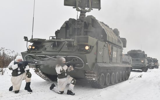 Russia Air Defence Forces Drill