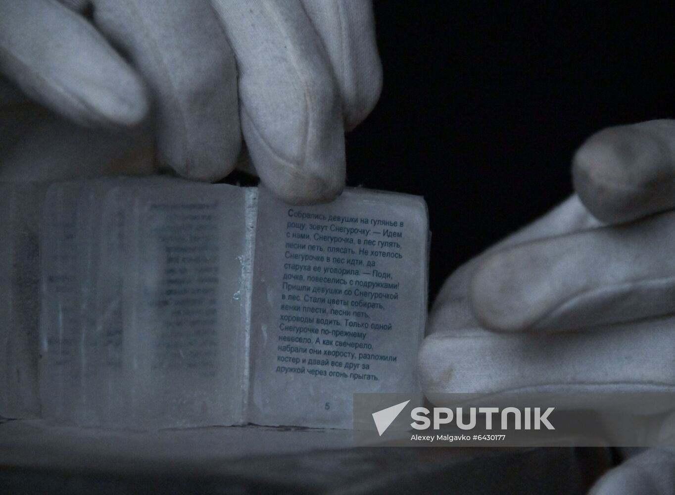 Russia Ice Miniature Book