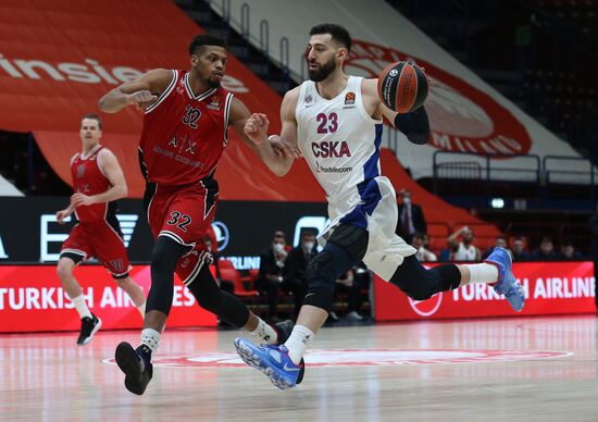 Italy Basketball Euroleague Olimpia - CSKA