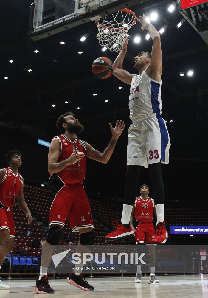 Italy Basketball Euroleague Olimpia - CSKA