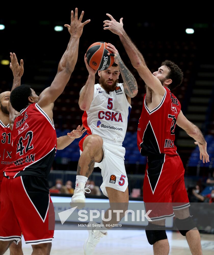 Italy Basketball Euroleague Olimpia - CSKA