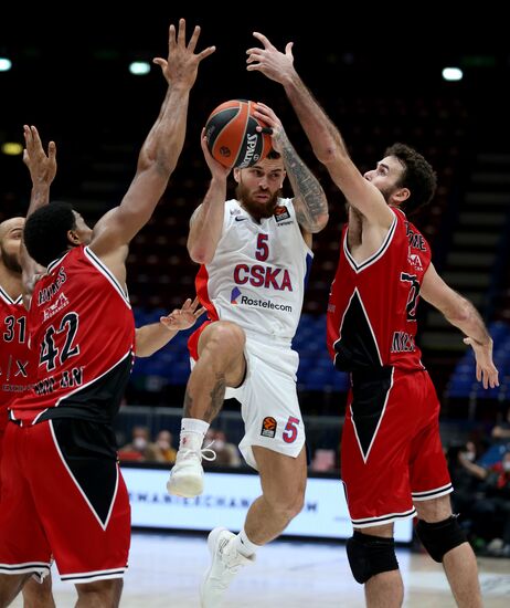 Italy Basketball Euroleague Olimpia - CSKA