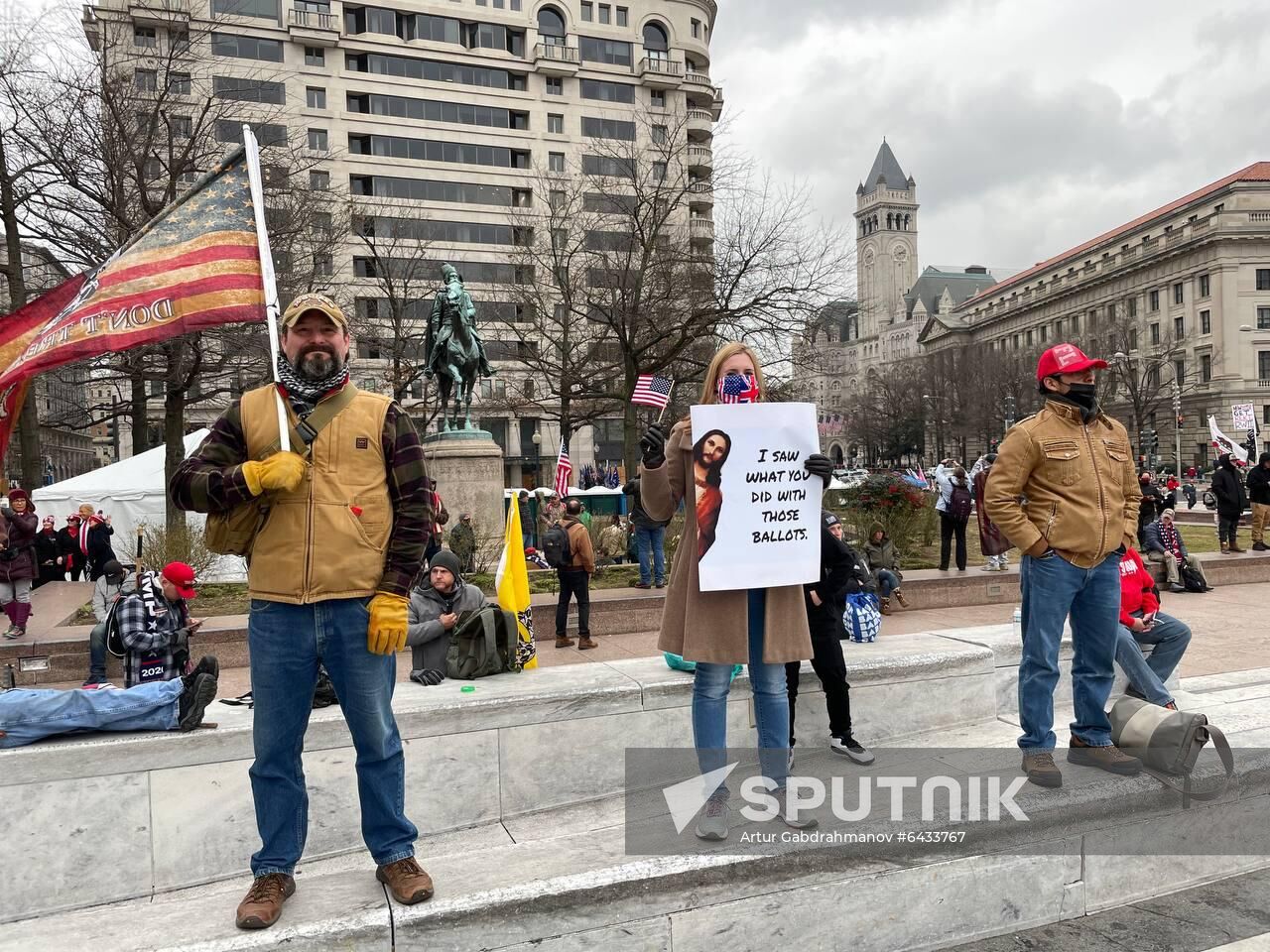 US Trump Supporters Rally