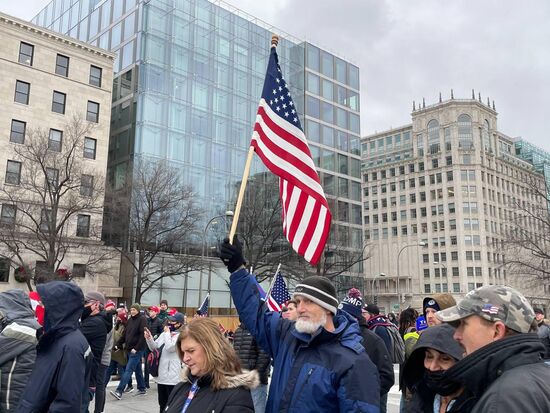 US Trump Supporters Rally