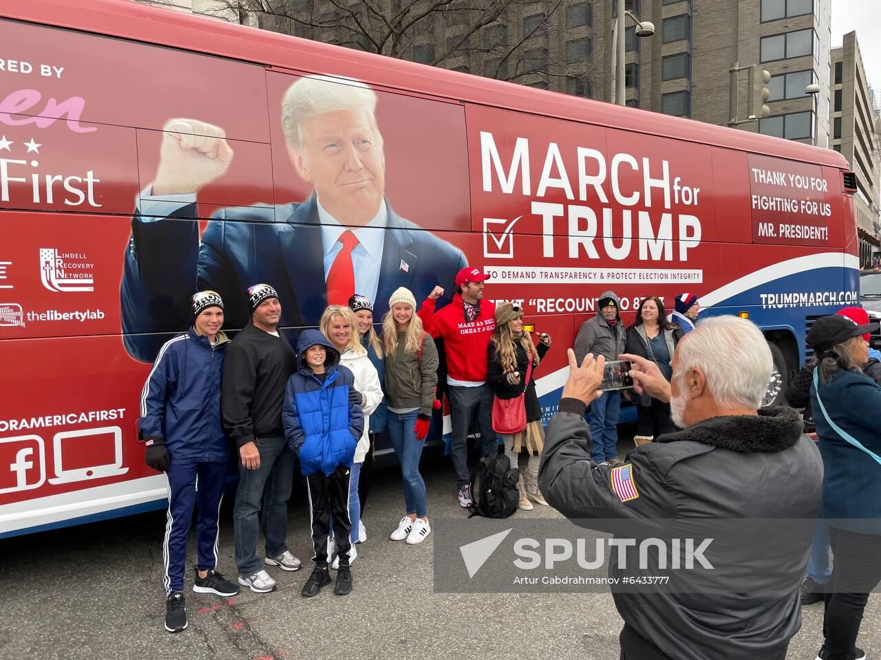 US Trump Supporters Rally