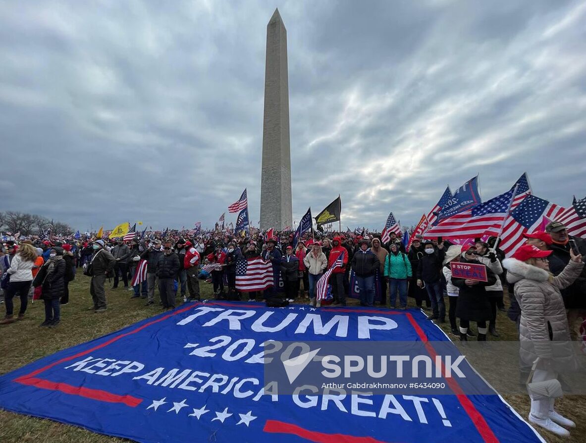 US Trump Supporters Rally