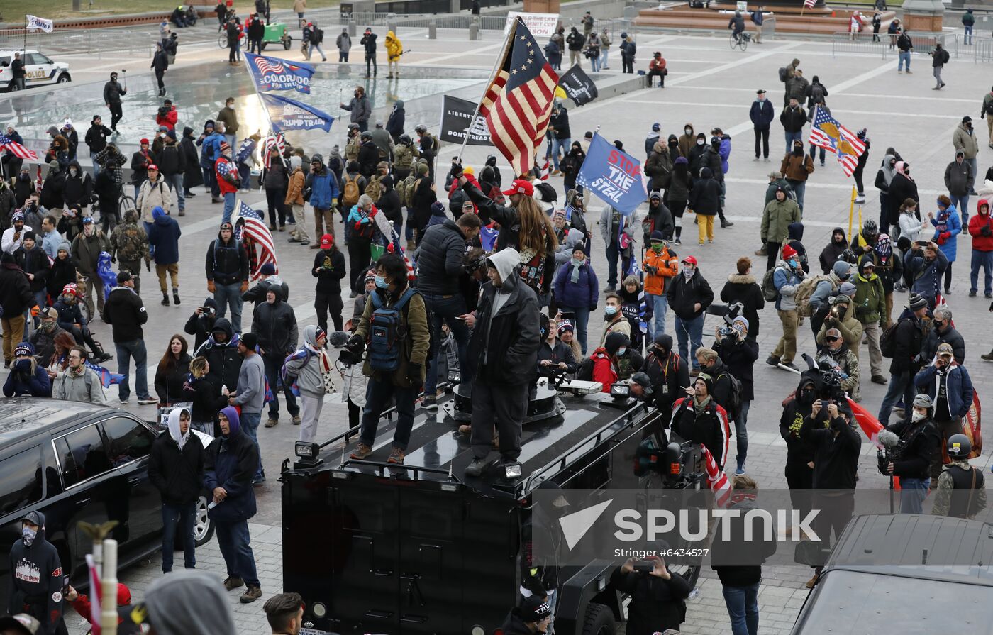 US Trump Supporters Rally