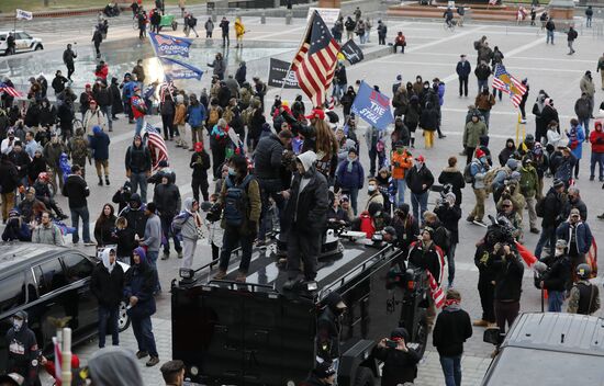 US Trump Supporters Rally