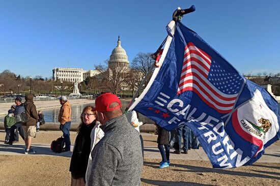 US Trump Supporters Rally Aftermath