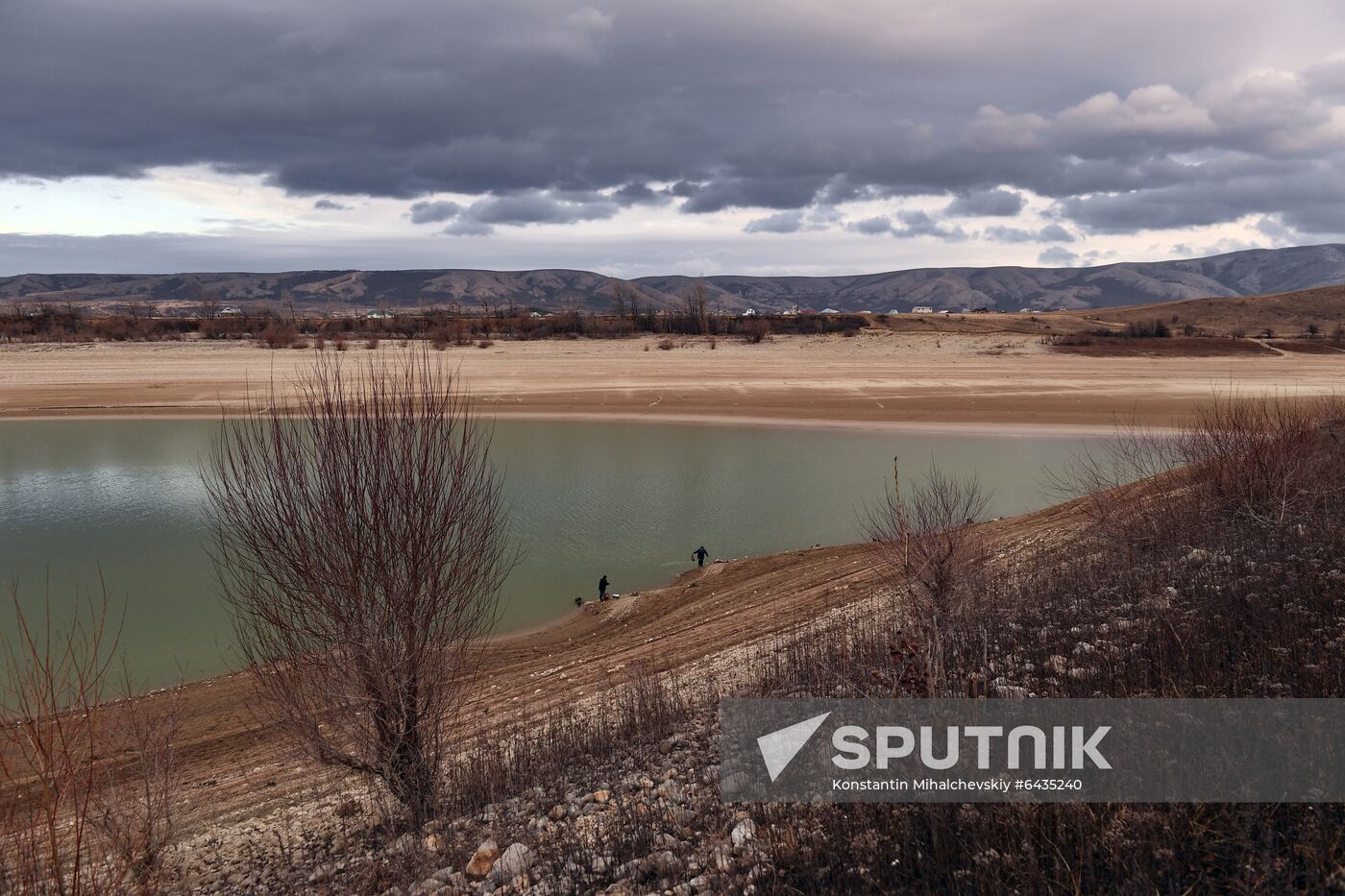 Simferopol and Ayan water reservoirs in Crimea