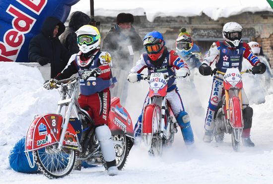 Russia Winter Ice Speedway Race