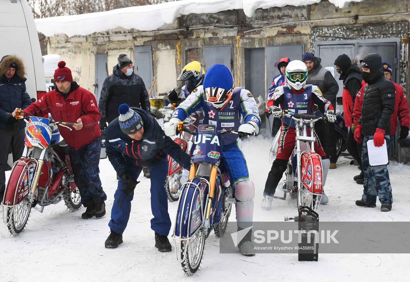 Russia Winter Ice Speedway Race