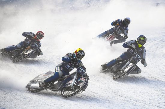 Russia Winter Ice Speedway Race