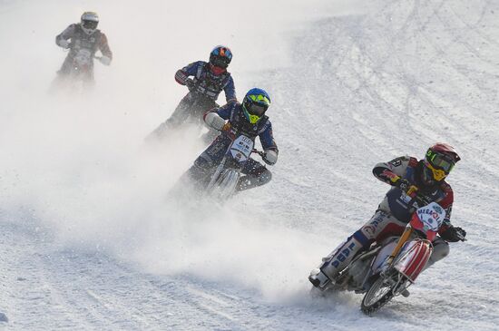 Russia Winter Ice Speedway Race
